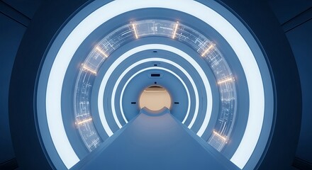 Advanced Medical Scanner with Futuristic Interface