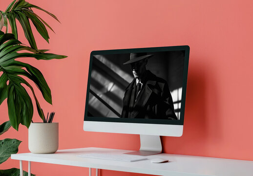 Computer Screen Mockup Template
