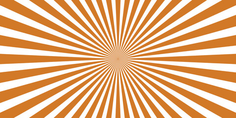 Warm Brown and White Sunburst Radial Burst Pattern Background Graphic Design Element vector illustration