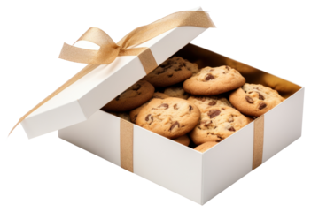 Cookies box gift food.
