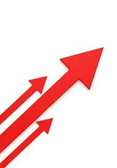 Dynamic red arrows symbolizing growth and success for black friday marketing and sales strategies