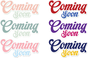 Bubbly Retro Script Typography Banners: Six Vibrant Styles for Immediate Launch Teases