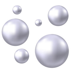 Chrome, silver or aluminum  3d sphere.