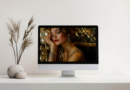 Computer Screen Mockup Template