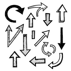 HandDrawn Arrow Collection Directional and Navigational Elements.