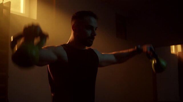 Intense weight lifting workout at Crossfit gym for building strength - Powered by Adobe