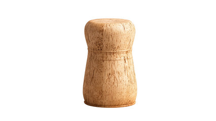 Single champagne cork displayed on a white background, AI, PNG