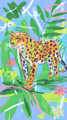 Fototapeta premium a leopard 