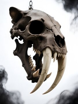 Sabertooth Cat Skull