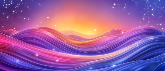 Obraz premium Cyber strings represent big data.