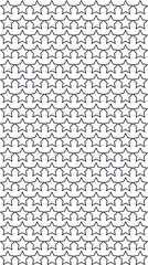 A repeating pattern of star shapes, arranged in rows and columns, creating a decorative design.