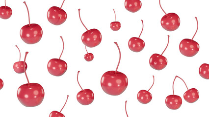 フレッシュさくらんぼパターン⭐︎PNG