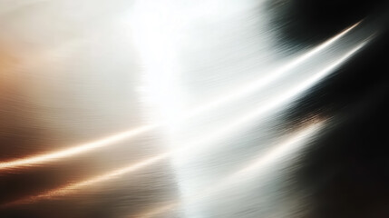 煌めくメタリック背景の光の反射