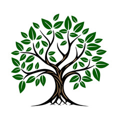 Obraz premium vector tree silhouette