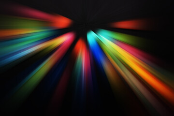 抽象黒背景_カラフル