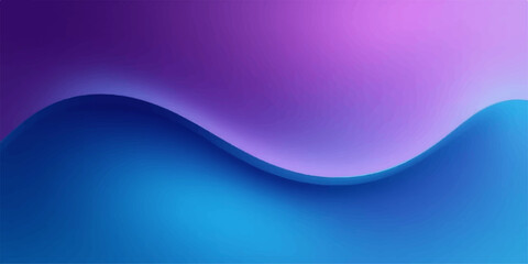 Abstract flowing gradient wave of purple and blue colors creating a smooth and modern background design