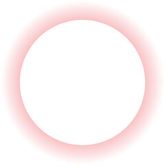  Red Glowing Circle with Soft Aura. Abstract light ring design for modern backgrounds, energy, and technology concepts