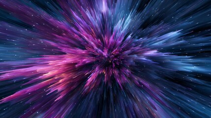 Vibrant explosion of cosmic dust and stars in deep space.