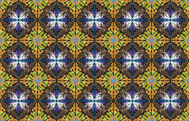 Geometric ethnic oriental seamless pattern traditional Design for background,carpet,wallpaper,clothing,wrapping,Batik,fabric,Vector,illustration,embroidery style.