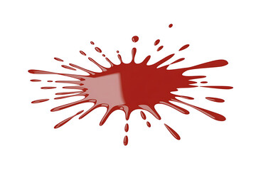 A vibrant splash of crimson liquid bursts outward, evoking intensity and a sense of dramatic impact.