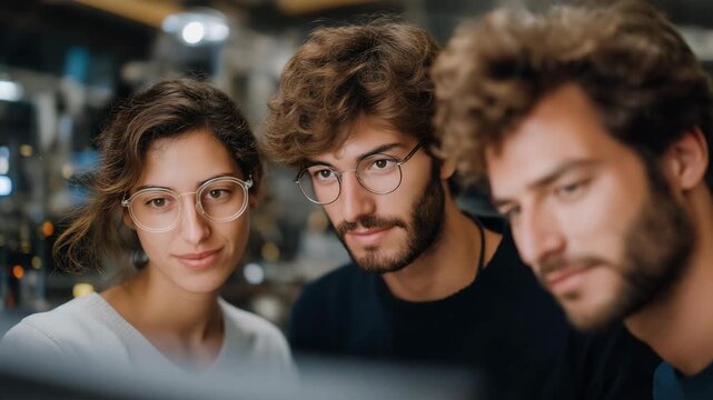 Team of physicists monitoring holographic qubit states in an ultra-cold quantum lab, emotion of collaboration and curiosity visible, symbolizing quantum information processing, cryogenic