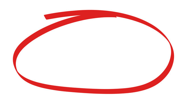 Red circle drawn with marker to highlight something important on page