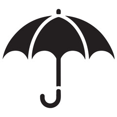 Black umbrella icon
