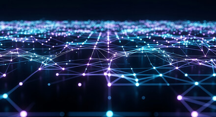 Abstract technology network background data connection concept