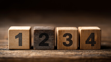 Business Strategy and Task Management with Wooden Cubes