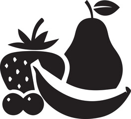 vector illustration of a Abstract Fruit  Logo Design
