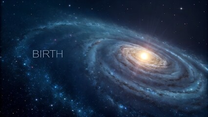 Obraz premium Vibrant image depicting a spiral galaxy in deep space