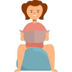 Child Sitting On A Potty Chair Reading A Book While Learning To Potty Train In A Casual Setting