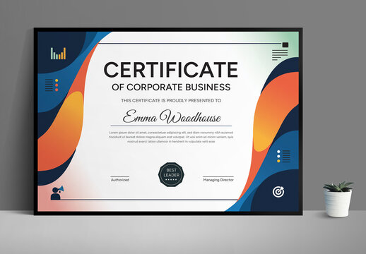 Project Management Certificate Template