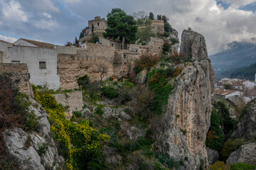 Fototapeta premium Old castle build in 11th century in Guadalest, Spain