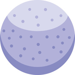 A Textured Purple Sphere with Small Dots Against a Transparent Background Ideal for Graphic Design and Abstract Art Projects