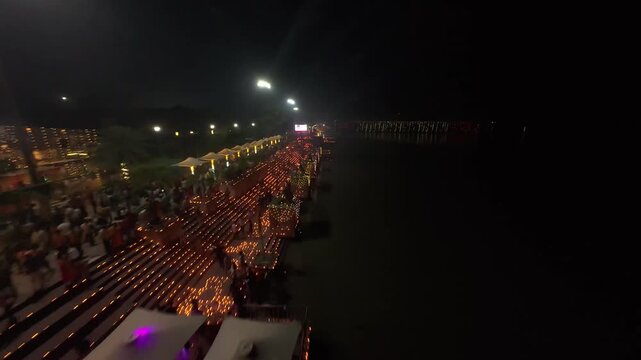 Deepotsav on the Bank of the Ganga, Sonpur, Vaishali, Bihar, India