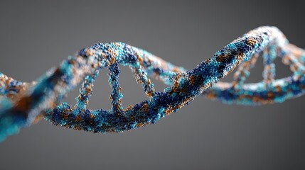 DNA Infinity. Deoxyribonucleic Acid Helix Formed into Infinity Sign with Medical and Genetic Science Concepts