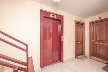 Smart elevator with touch call system, soundproof cabin, and digital floor information display