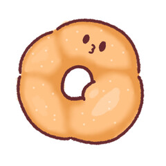 Obraz premium donut isolated 