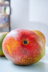 Photograph of tropical products showing domestic mangoes