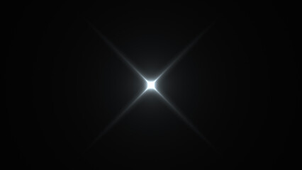 キラキラ輝く光のエフェクト、レンズフレア