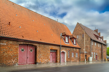 Street in Travemunde near Lubeck, Germany