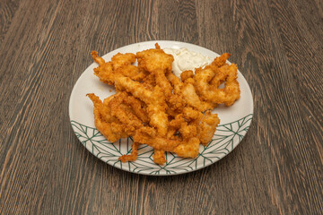 Breaded chicken breast strips with ground oats, a healthier but equally crispy version