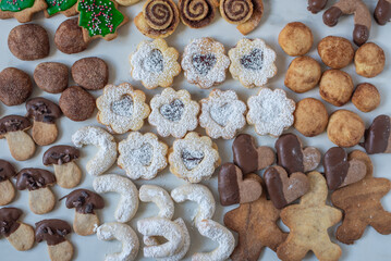sweet home made christmas cookies