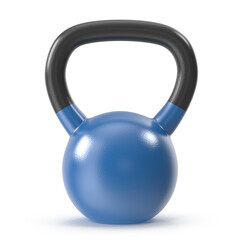 Blue Kettlebell for Strength Training and Fitness