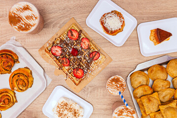 Waffles with Vanilla Custard: a classic French filling, soft and aromatic, between crispy layers