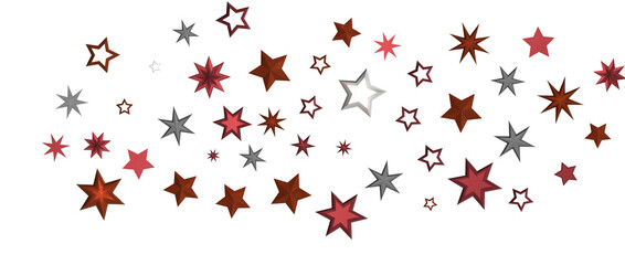 Stylish star element for design. Holiday themed abstract element. Festive decoration isolated on white. Christmas star, celebration, holiday con