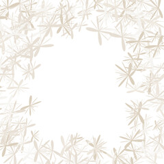 Golden fireworks flying - confetti with text frame in the middle.