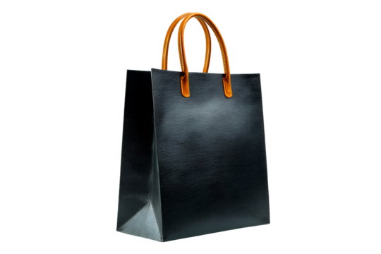 black paper bag
