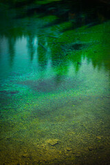 Scenic view of Karersee (Lago di Carezza) in the Dolomites in South Tyrol, Italy, Europe